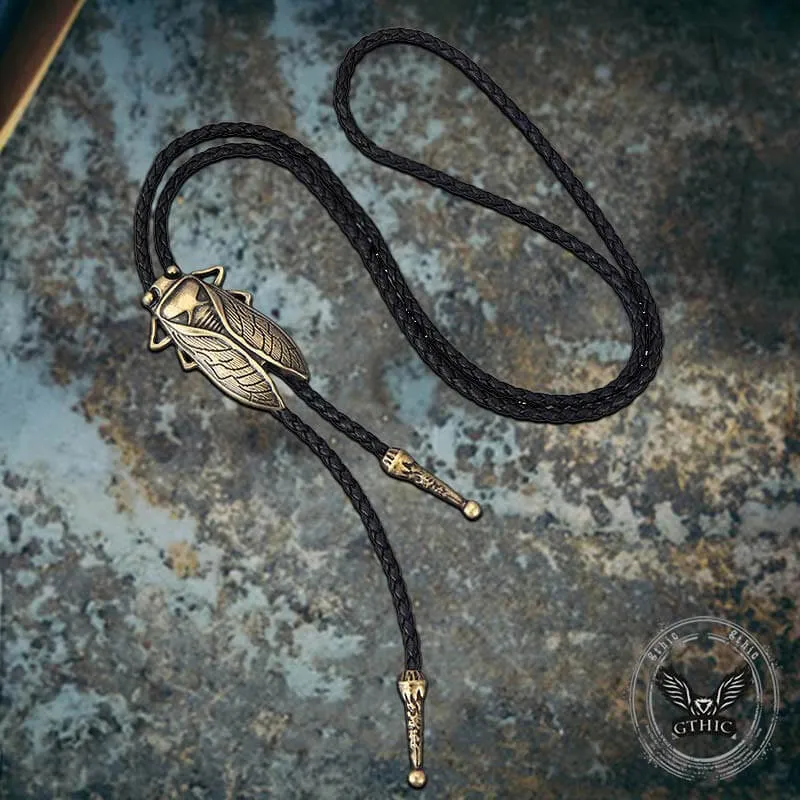 Vintage Gold Cicada Alloy Cowboy Bolo Tie sold by GTHIC product image thumbnail 4