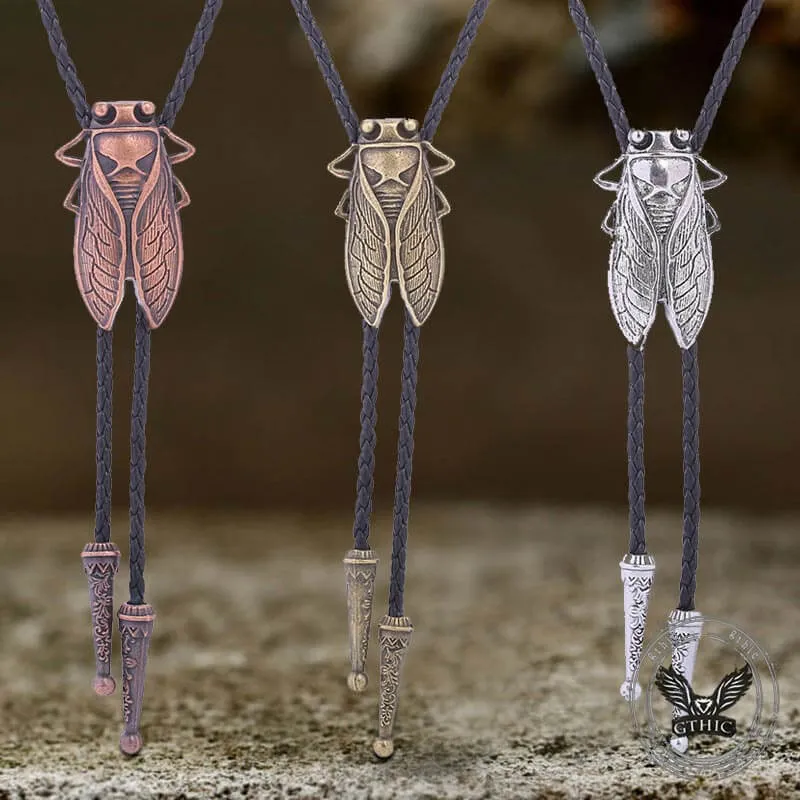 Vintage Gold Cicada Alloy Cowboy Bolo Tie sold by GTHIC