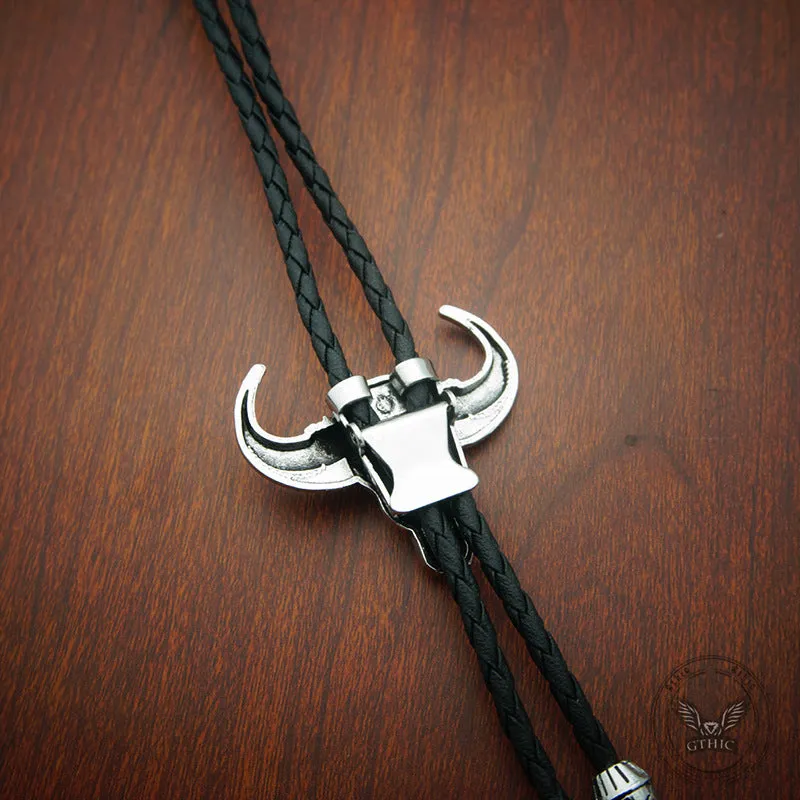 Vintage Bull Head Western Cowboy Zinc Alloy Bolo Tie sold by GTHIC product image thumbnail 3