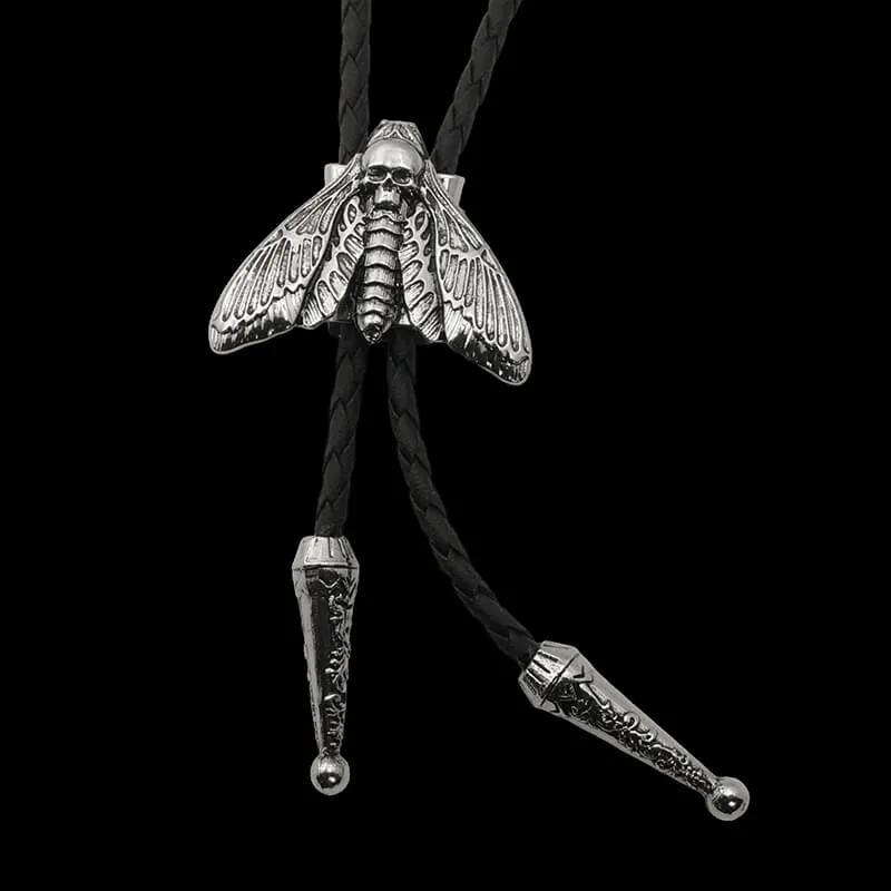 Gothic Death Moth Zinc Alloy Bolo Tie sold by GTHIC product image thumbnail 5