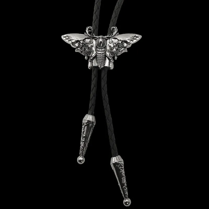 Gothic Death Moth Zinc Alloy Bolo Tie sold by GTHIC product image thumbnail 4