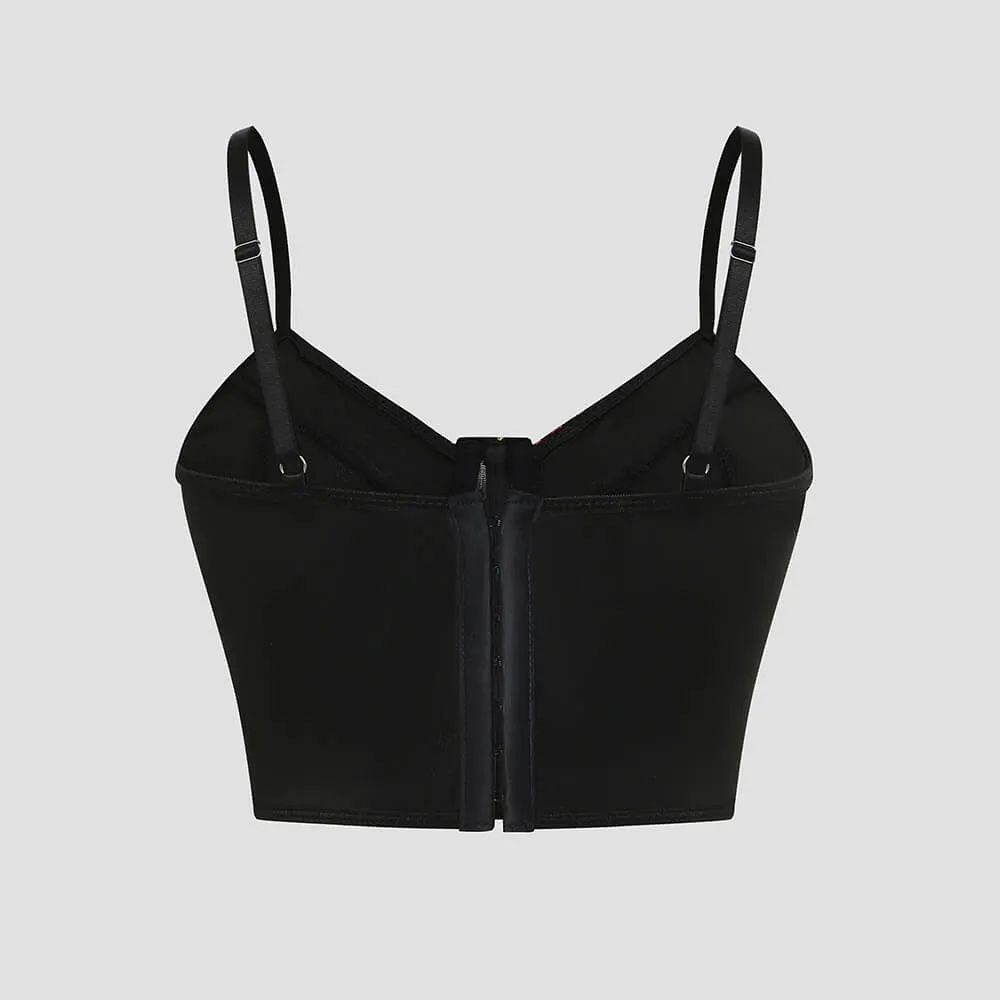 Vintage Rose Embroidered Mesh Short Camisole sold by GTHIC product image thumbnail 2