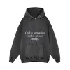 God Is Preparing You for Greater Things Vintage Washed Hoodie sold by GTHIC