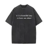 It's A Beautiful Day To Leave Me Alone Vintage Washed T-shirt sold by GTHIC
