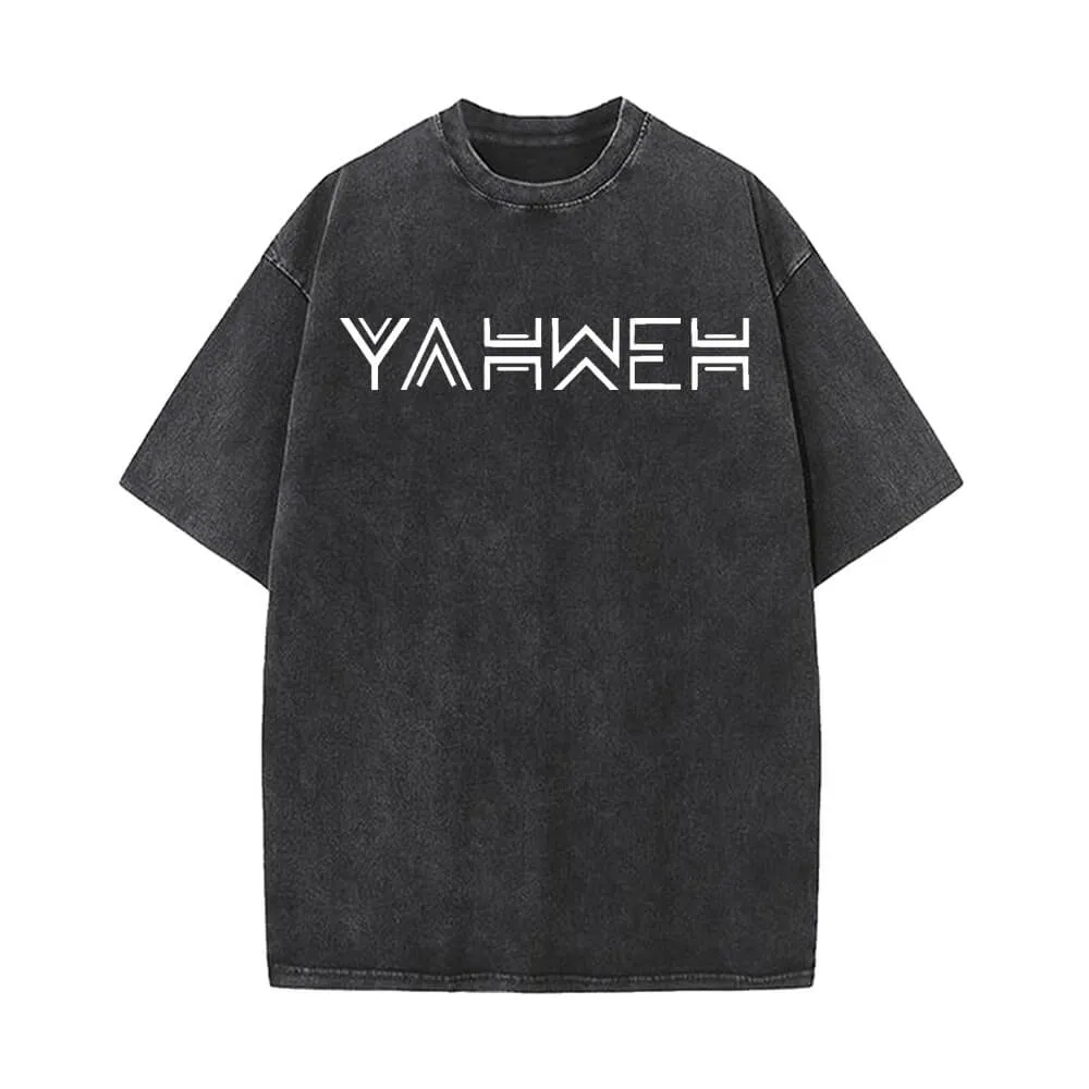 Yahweh Pattern Vintage Washed T-shirt sold by GTHIC