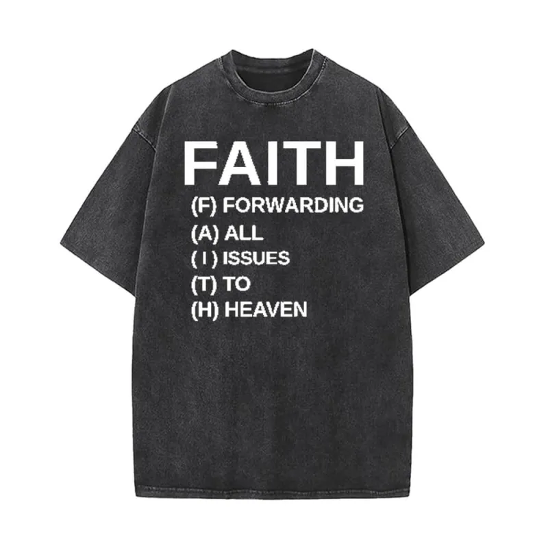 Faith Definition Print Vintage Washed T-shirt sold by GTHIC