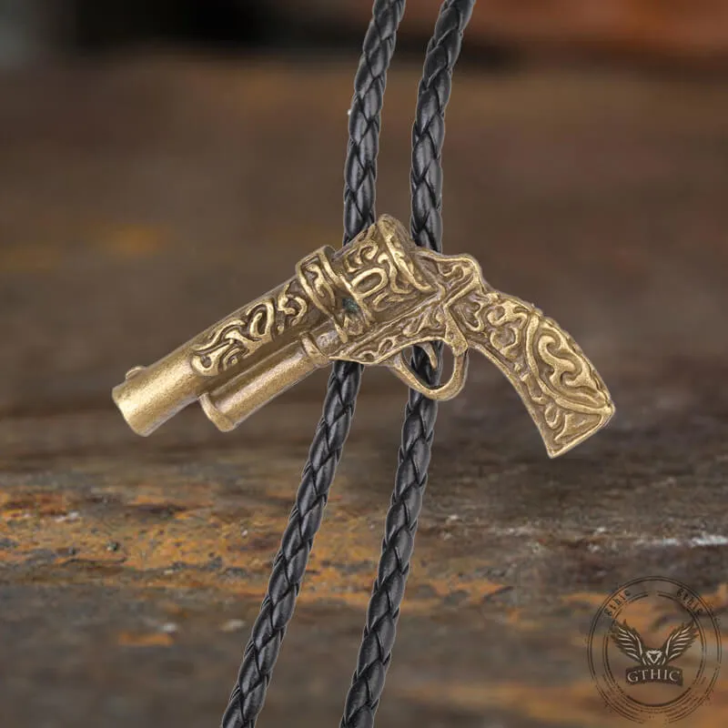 Vintage Arabesque Pattern Gun Shape Alloy Bolo Tie sold by GTHIC product image thumbnail 5