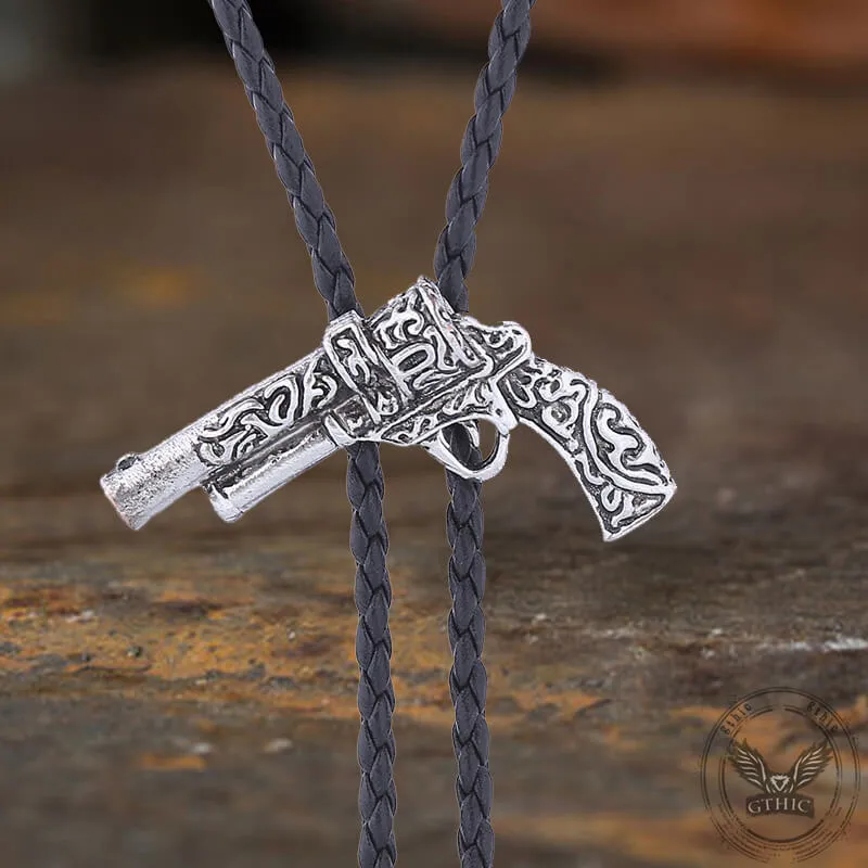 Vintage Arabesque Pattern Gun Shape Alloy Bolo Tie sold by GTHIC product image thumbnail 4