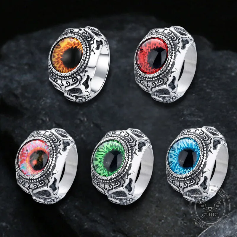 Domineering Skull Devil Eye Stainless Steel Ring sold by GTHIC product image thumbnail 3