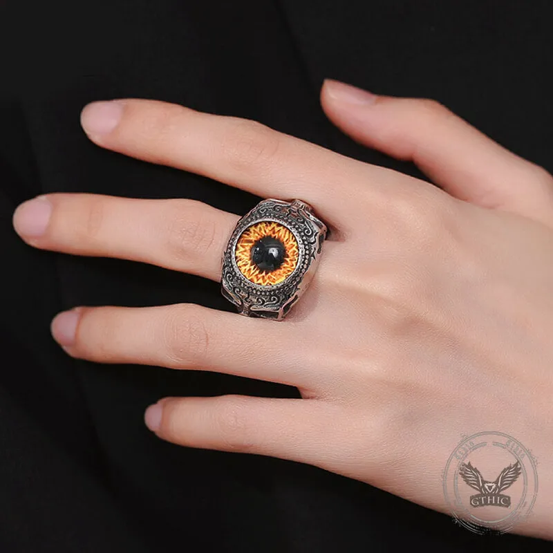 Domineering Skull Devil Eye Stainless Steel Ring sold by GTHIC product image thumbnail 2