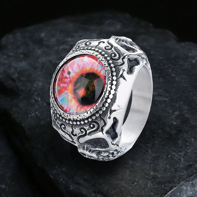 Domineering Skull Devil Eye Stainless Steel Ring sold by GTHIC product image thumbnail 5