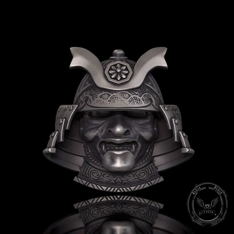 Japanese Helmet Samurai Sterling Silver Ring sold by GTHIC product image thumbnail 2