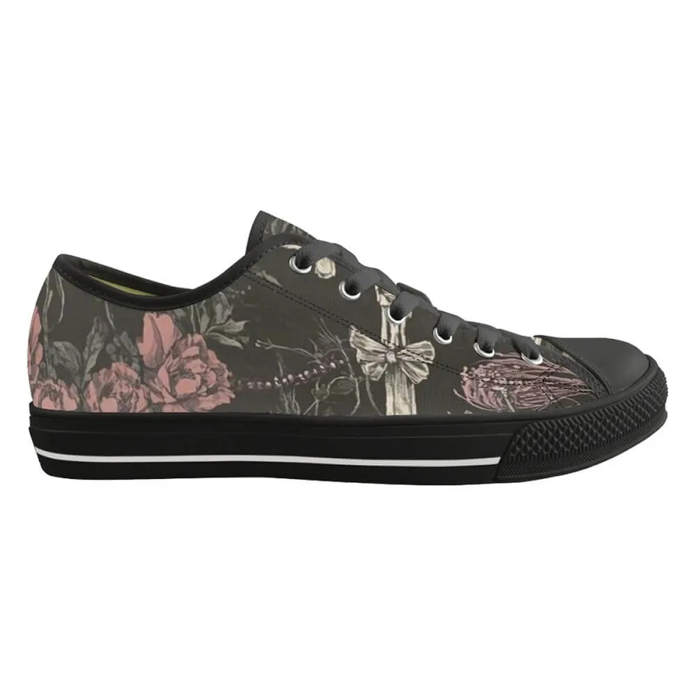 Flowers And Cross Print Canvas Shoes sold by GTHIC product image thumbnail 3
