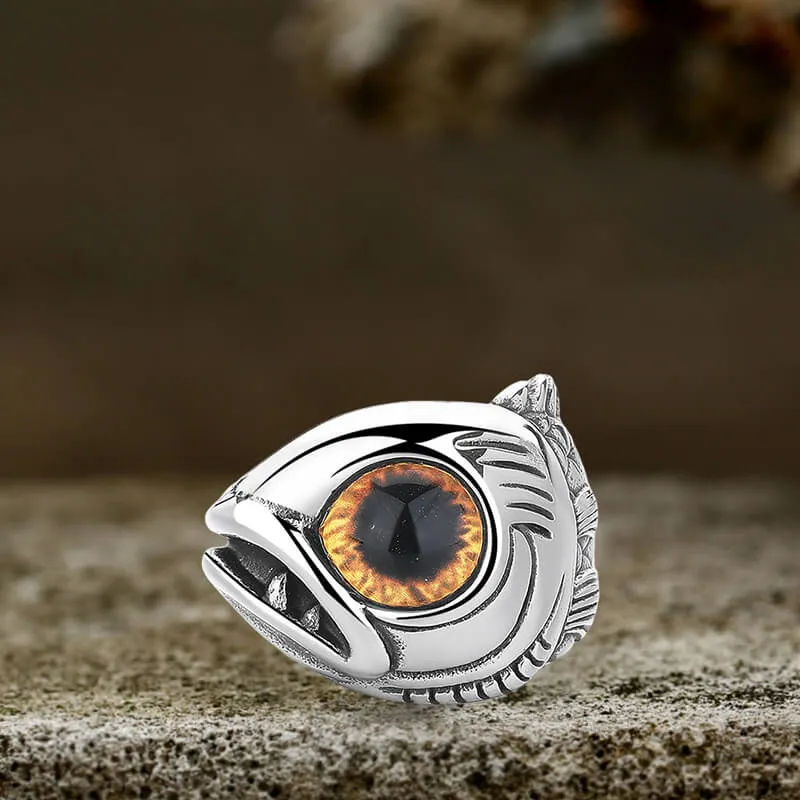 Fashion Fish Gem Eyes Stainless Steel Animal Ring sold by GTHIC product image thumbnail 4