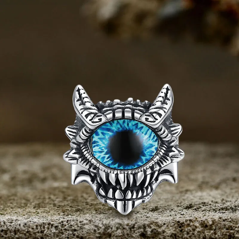 Dopamine Horus Little Devil Eye Stainless Steel Ring sold by GTHIC