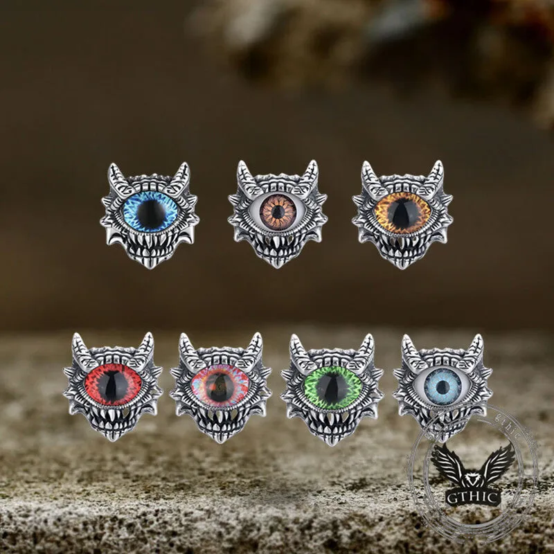 Dopamine Horus Little Devil Eye Stainless Steel Ring sold by GTHIC product image thumbnail 3