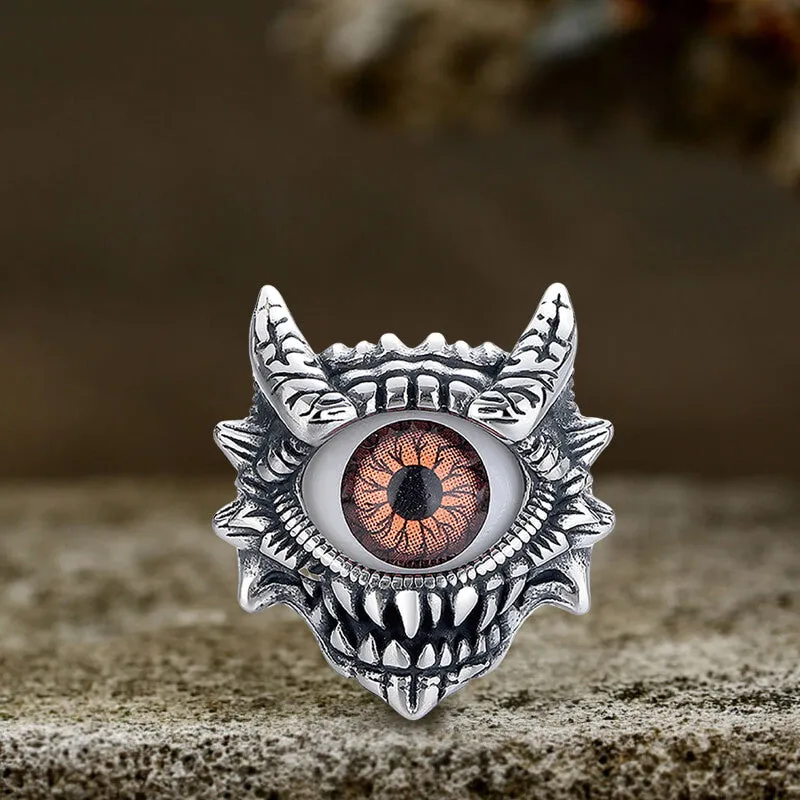 Dopamine Horus Little Devil Eye Stainless Steel Ring sold by GTHIC product image thumbnail 5