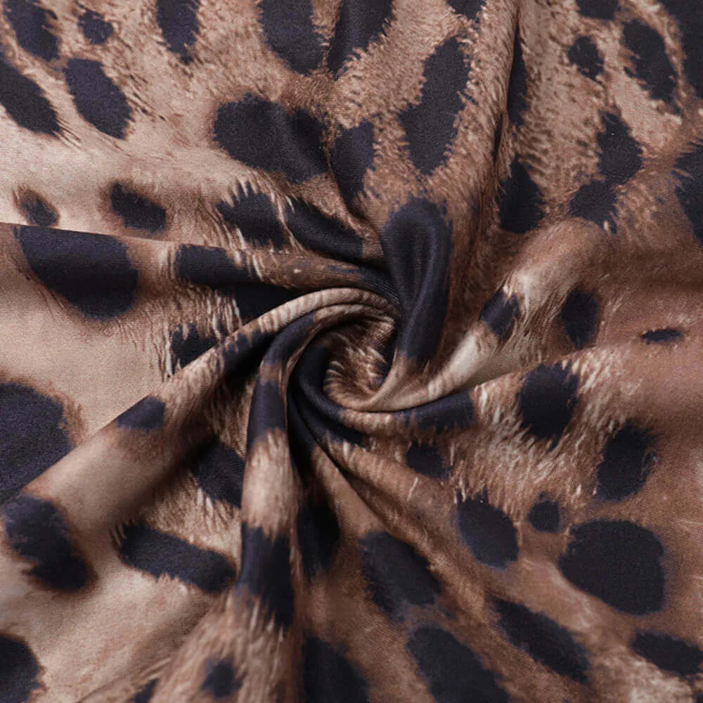 Slim Fit Sexy Leopard Print Jumpsuit sold by GTHIC product image thumbnail 5