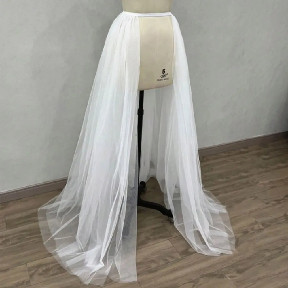 Solid Maxi Tulle Mesh Detachable Skirt Train sold by GTHIC product image thumbnail 2