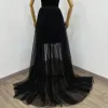 Solid Maxi Tulle Mesh Detachable Skirt Train sold by GTHIC