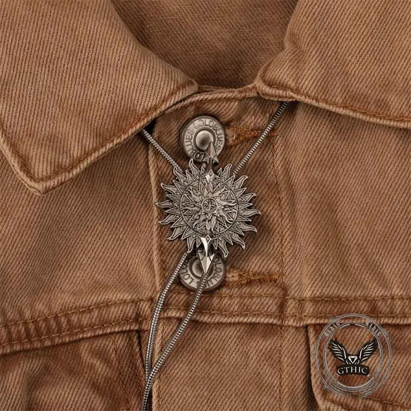 Vintage Sun And Arrow Western Cowboy Alloy Bolo Tie sold by GTHIC product image thumbnail 2