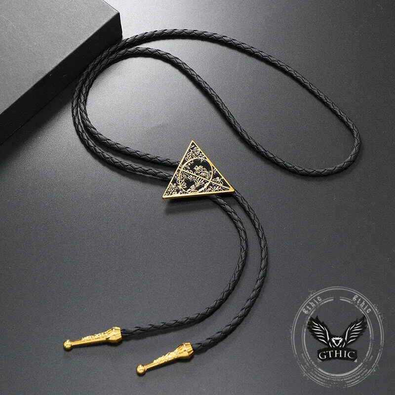 Vintage Texture Inverted Triangle Alloy Bolo Tie sold by GTHIC product image thumbnail 3