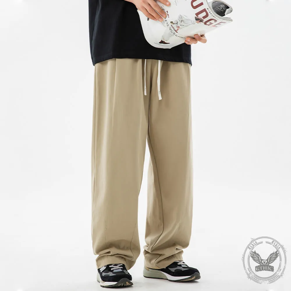 Vintage Solid Color Sand-Washed Pleated Loose Pants sold by GTHIC product image thumbnail 2