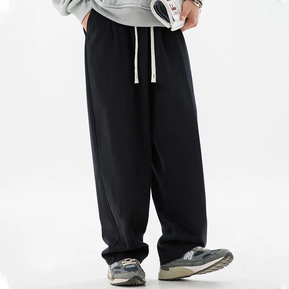 Vintage Solid Color Sand-Washed Pleated Loose Pants sold by GTHIC product image thumbnail 5