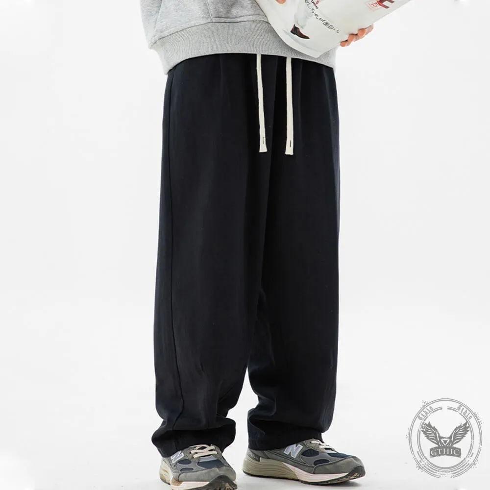 Vintage Solid Color Sand-Washed Pleated Loose Pants sold by GTHIC product image thumbnail 4