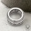 Vintage Six-Word Mantra Zircon Stainless Steel Ring sold by GTHIC