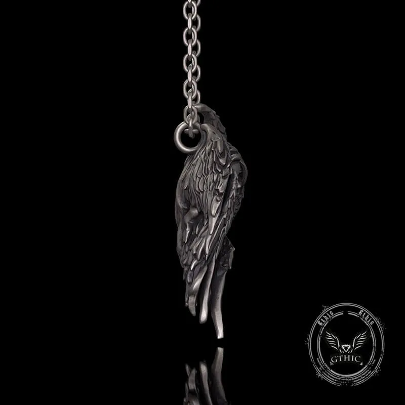 Mystical Witch Angel Sterling Silver Pendant sold by GTHIC product image thumbnail 3