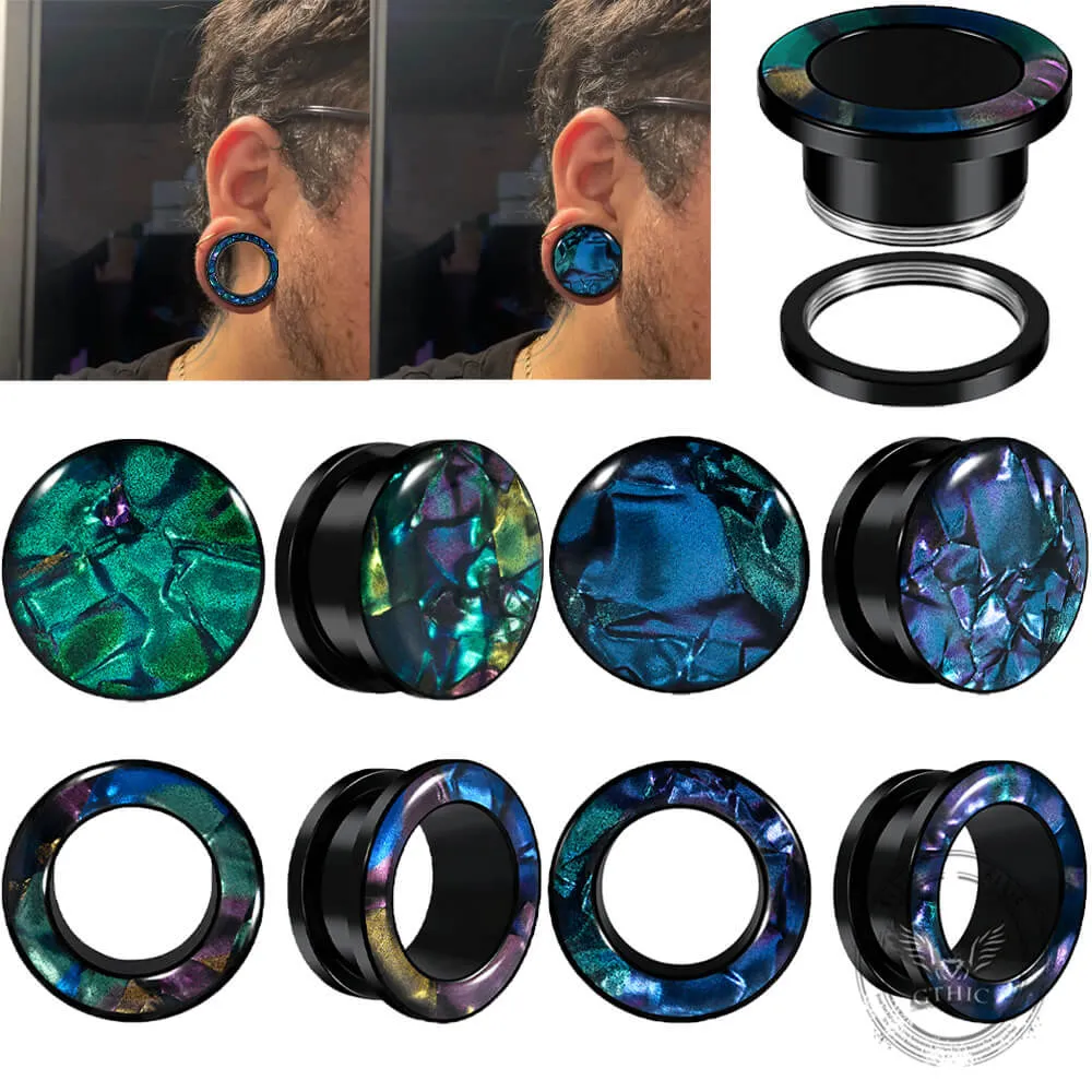 Mixed Color Shell Pulley Stainless Steel Ear Expansion Piercing sold by GTHIC