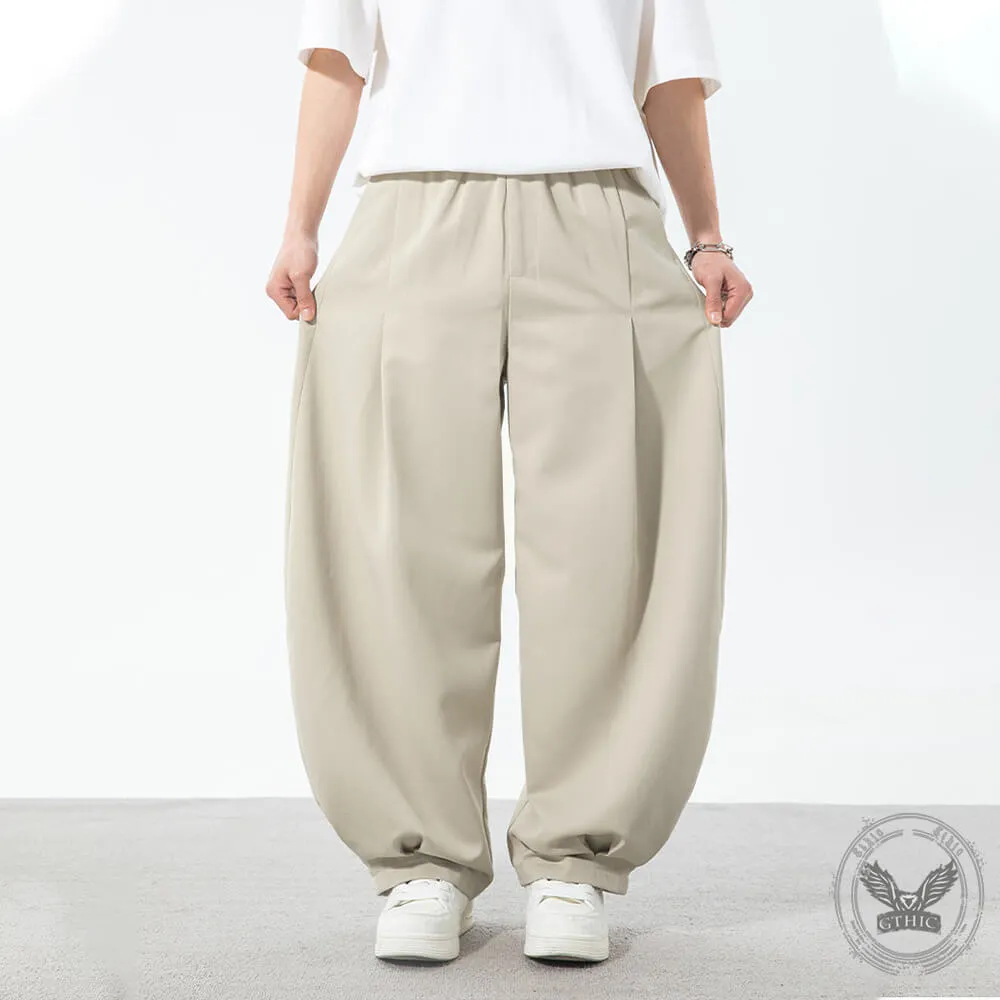 Fashion Pleated Design Sports Wide-Leg Scimitar Pants sold by GTHIC product image thumbnail 2