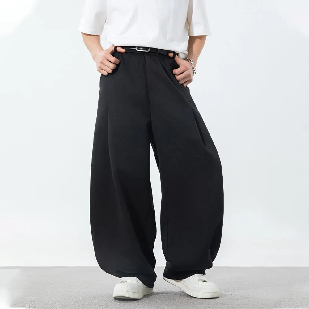 Fashion Pleated Design Sports Wide-Leg Scimitar Pants sold by GTHIC product image thumbnail 5
