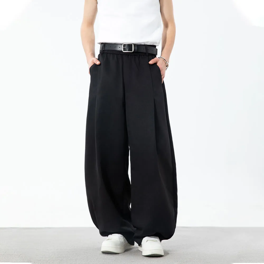Fashion Pleated Design Sports Wide-Leg Scimitar Pants sold by GTHIC product image thumbnail 4