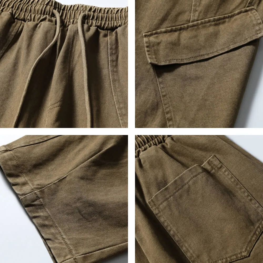 Retro Washed Multi-Pocket Wide-Leg Scimitar Pants sold by GTHIC product image thumbnail 5