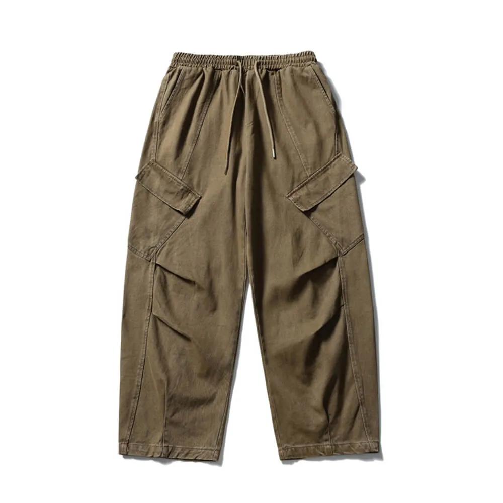 Retro Washed Multi-Pocket Wide-Leg Scimitar Pants sold by GTHIC product image thumbnail 2