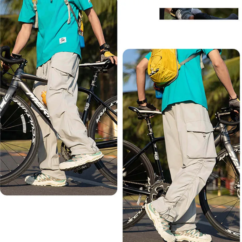 Versatile Loose Sun-Proof Wear-Resistant Drawstring Overalls sold by GTHIC