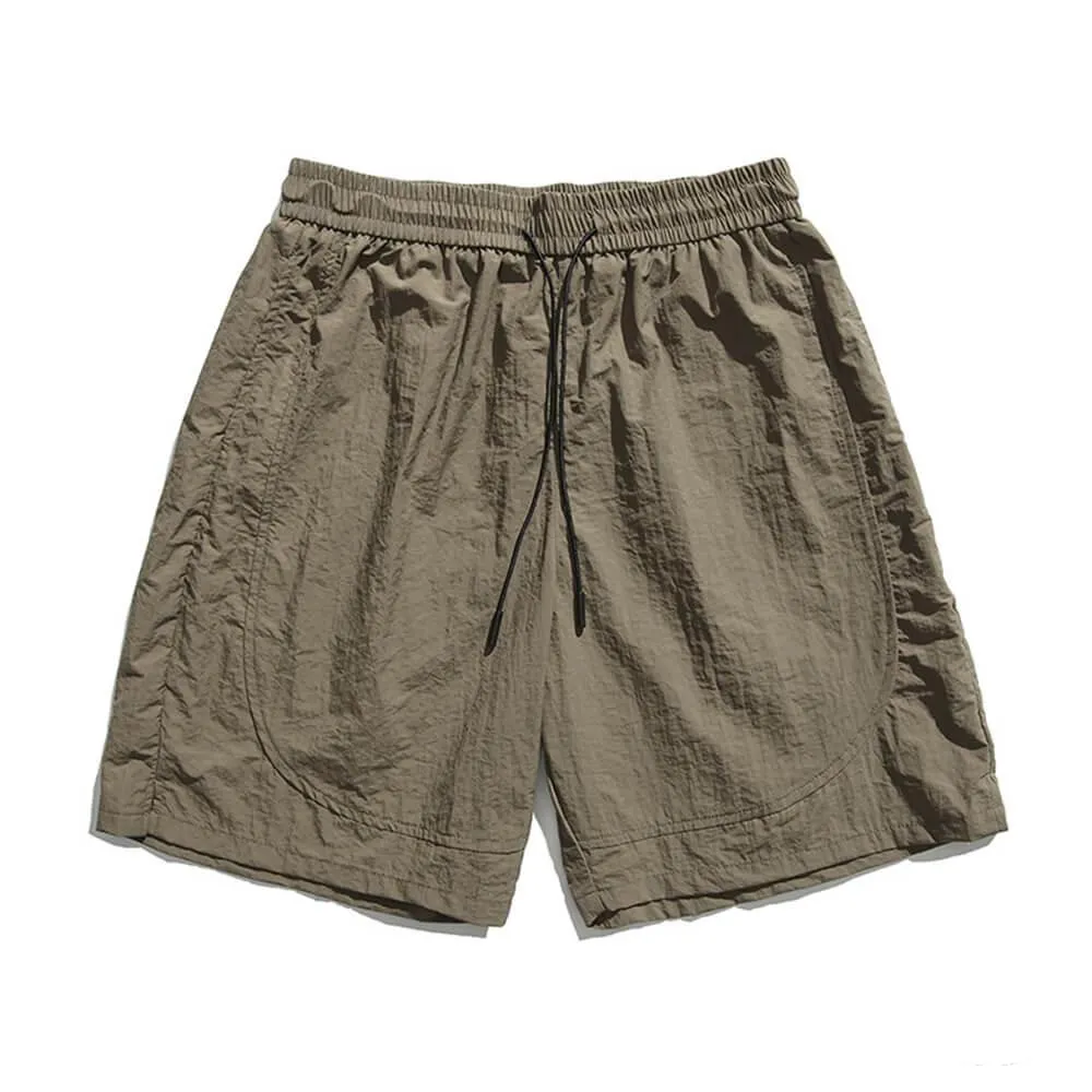 Retro Waterproof Solid Color Sports Ice Silk Shorts sold by GTHIC product image thumbnail 4