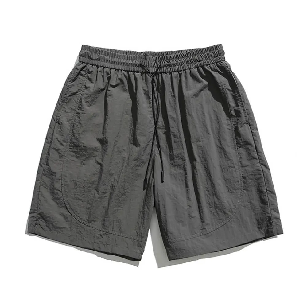 Retro Waterproof Solid Color Sports Ice Silk Shorts sold by GTHIC product image thumbnail 5