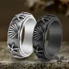 Vintage Shell Starfish Stainless Steel Spinner Ring sold by GTHIC