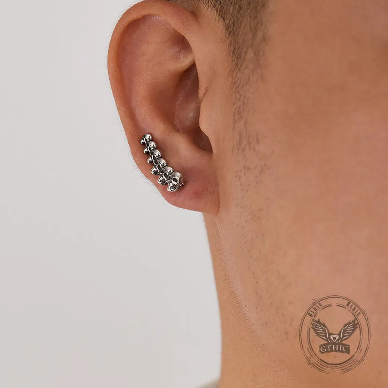 Gothic Evil Skull Design Stainless Steel Earrings sold by GTHIC product image thumbnail 3