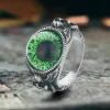 Vintage Devil Eye Angel Cross Stainless Steel Ring sold by GTHIC