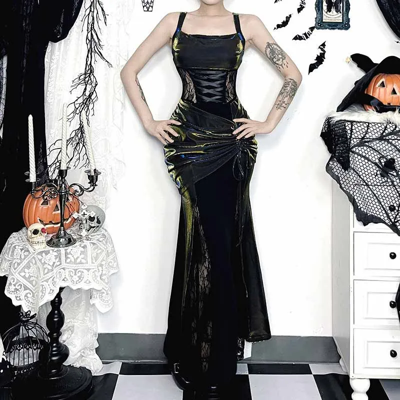 Gothic Lace Batwing Sleeve Slim Cover-Up And Dress sold by GTHIC product image thumbnail 4