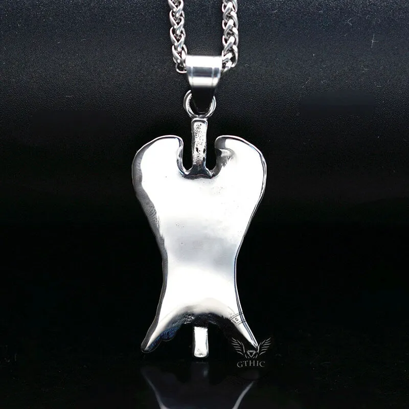 Vintage Angel Wing Cross Stainless Steel Pendant sold by GTHIC product image thumbnail 3