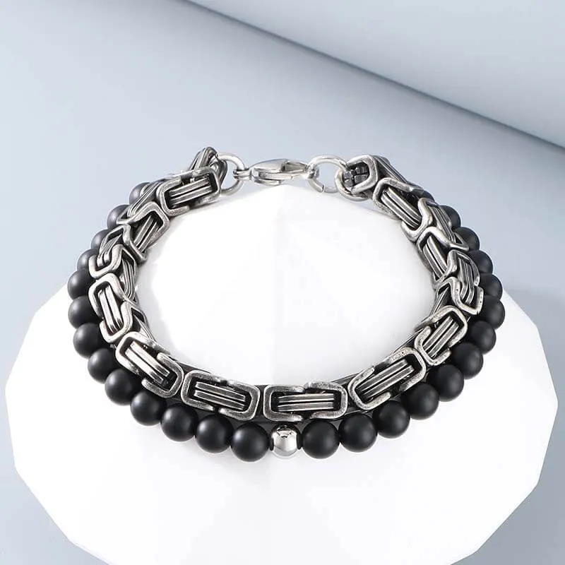 Vintage Beads Imperial Chain Stainless Steel Bracelet sold by GTHIC product image thumbnail 5