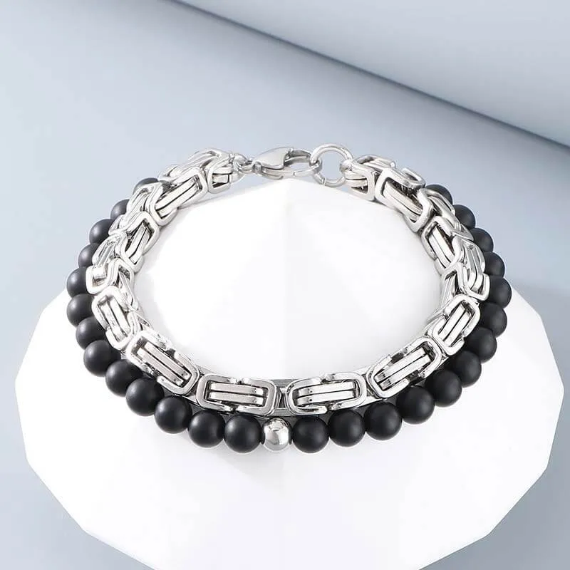 Vintage Beads Imperial Chain Stainless Steel Bracelet sold by GTHIC product image thumbnail 4