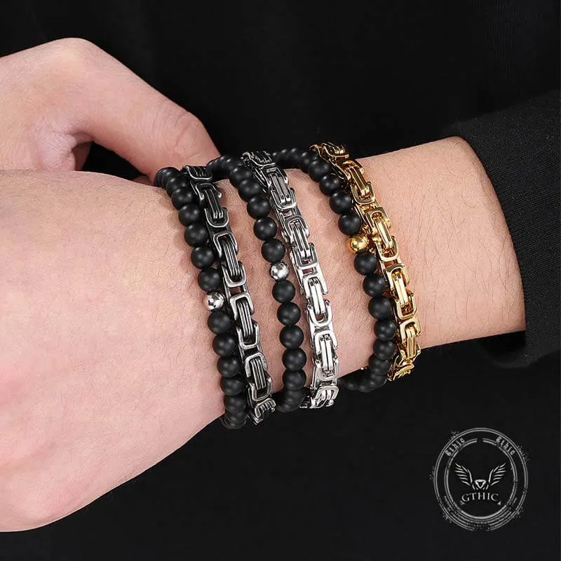 Vintage Beads Imperial Chain Stainless Steel Bracelet sold by GTHIC product image thumbnail 3