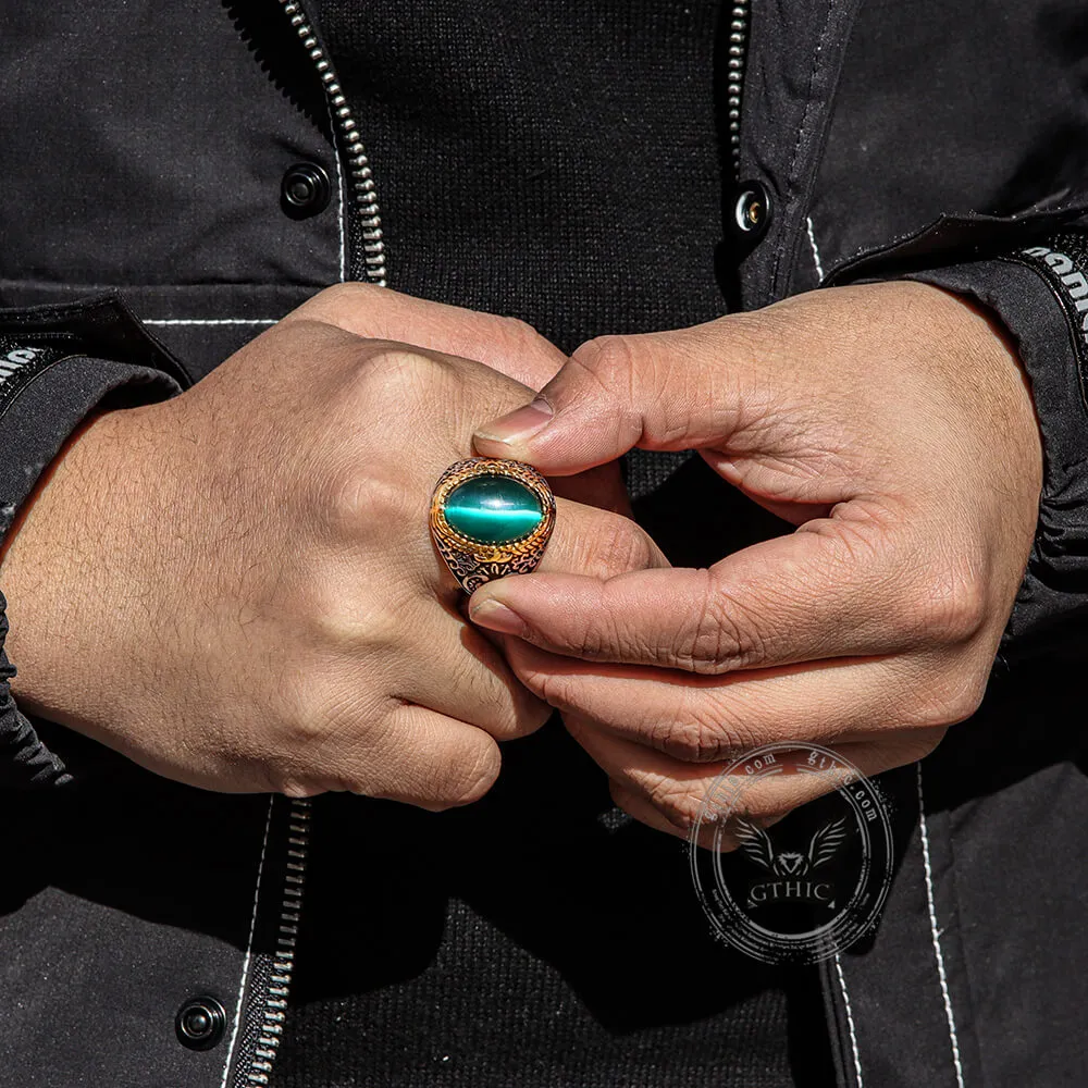 Gothic Pattern Gemstone Stainless Steel Ring sold by GTHIC product image thumbnail 2