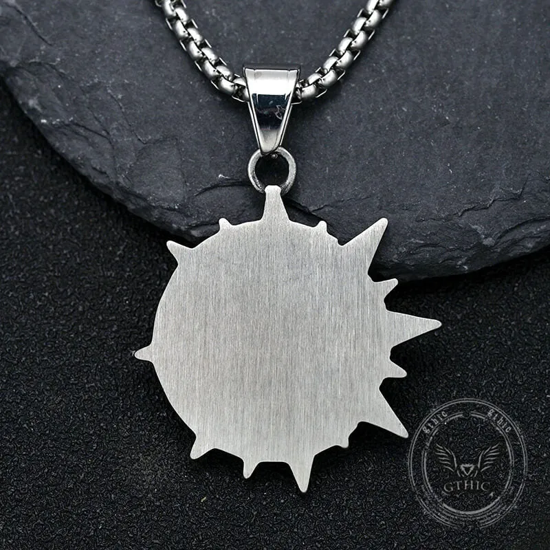 Vintage Smiley Sun Celestial Body Stainless Steel Pendant sold by GTHIC product image thumbnail 4